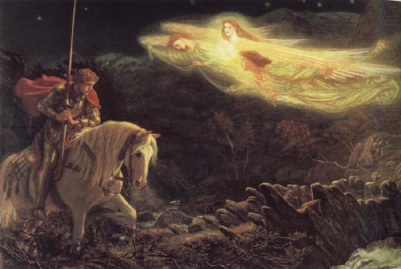 Arthur Hughes The Quest of the Holy Grail china oil painting image